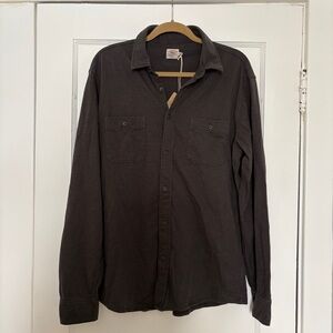 Faherty Dark Gray Casual Button-Down Shirt